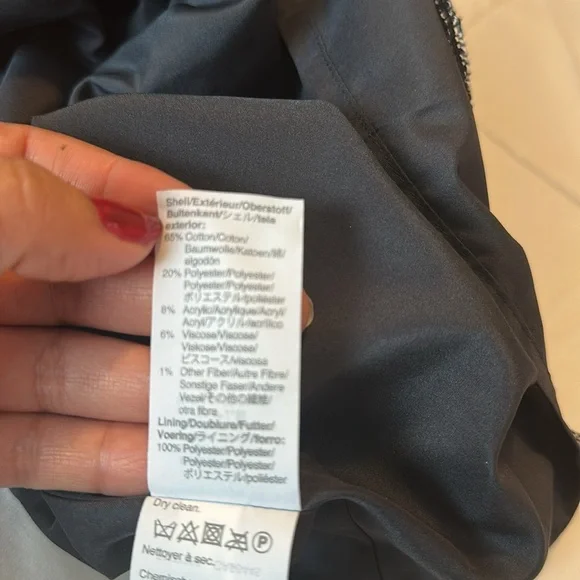 J Crew Women's Navy Blue White Tweed Top Short Sleeve 
Size XS - Picture 9 of 10